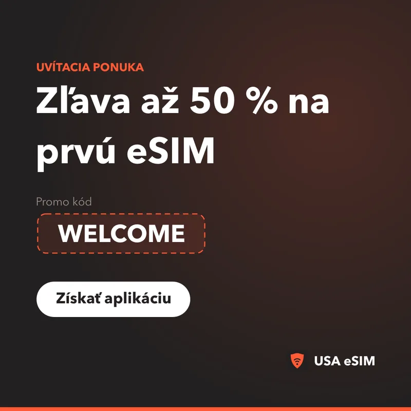 Promo kód USA eSIM — WELCOME: zľava až 50 %