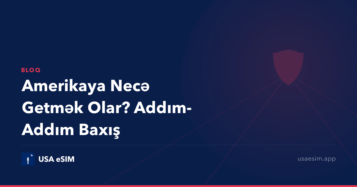 Amerikaya Necə Getmək Olar? Addım-Addım Baxış