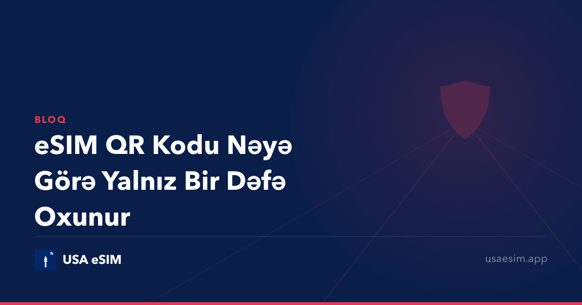 eSIM QR Kodu Nəyə Görə Yalnız Bir Dəfə Oxunur