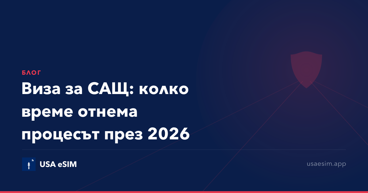 Виза за САЩ: колко време отнема процесът през 2026