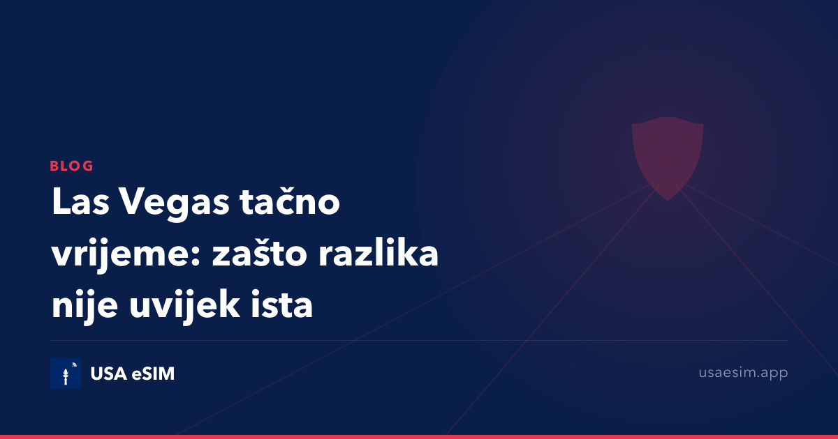 Las Vegas tačno vrijeme: zašto razlika nije uvijek ista