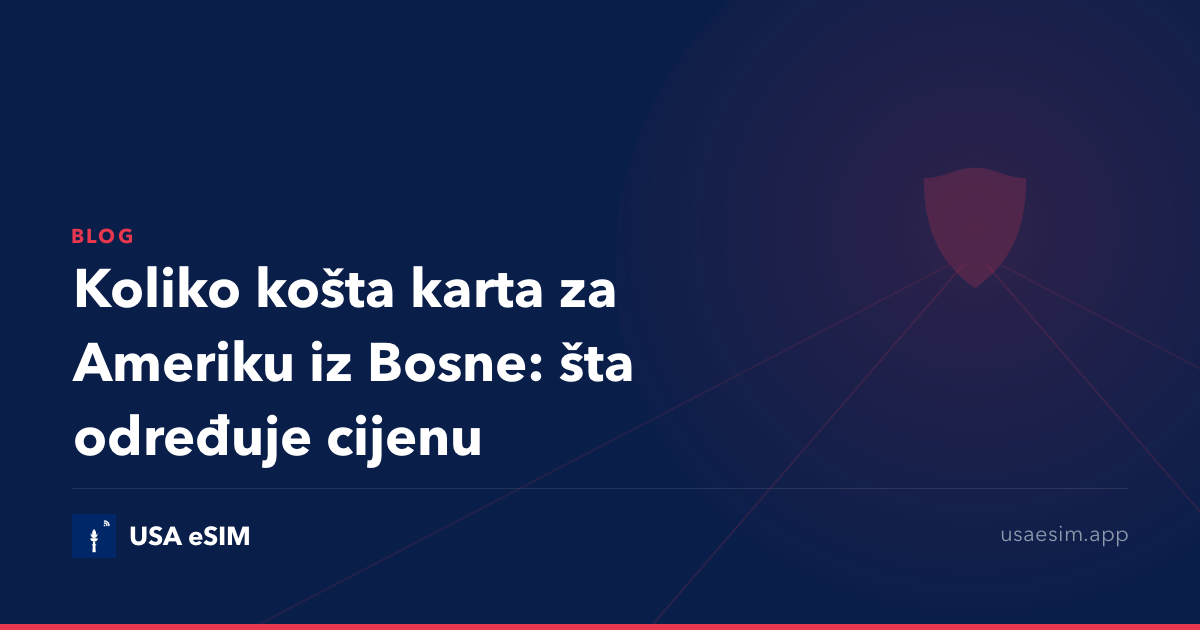 Koliko košta karta za Ameriku iz Bosne: šta određuje cijenu