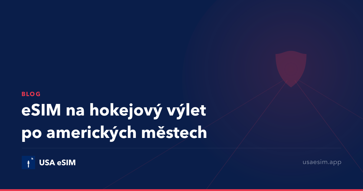 eSIM na hokejový výlet po amerických městech