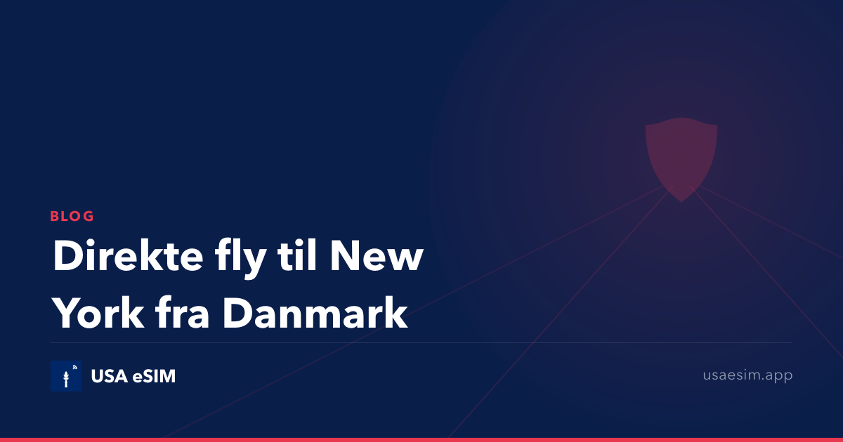 Direkte fly til New York fra Danmark