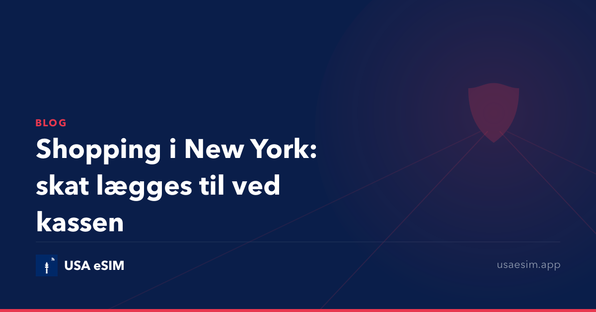 Shopping i New York: skat lægges til ved kassen