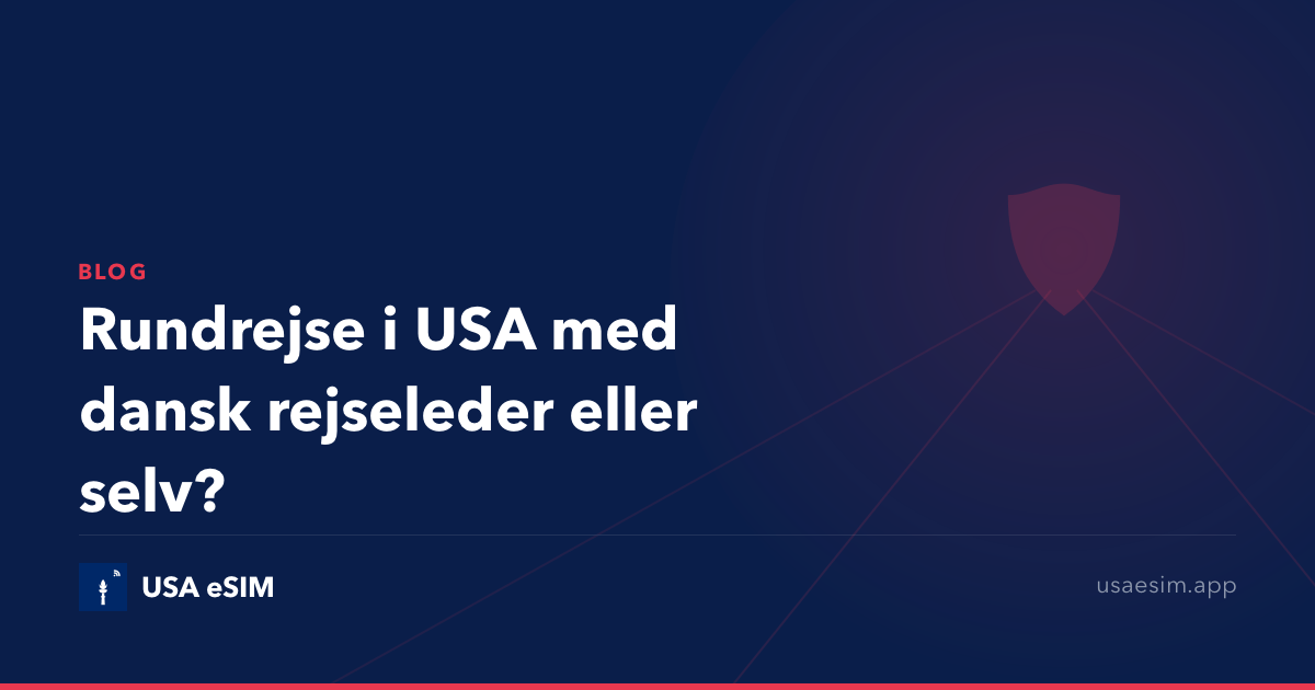Rundrejse i USA med dansk rejseleder eller selv?