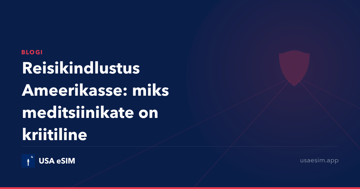 Reisikindlustus Ameerikasse: miks meditsiinikate on kriitiline
