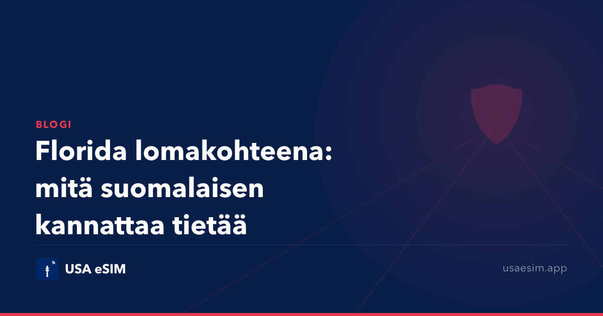 Florida lomakohteena: mitä suomalaisen kannattaa tietää