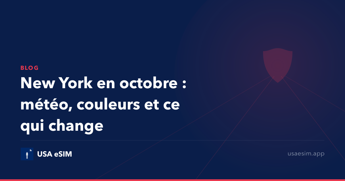 New York en octobre : météo, couleurs et ce qui change