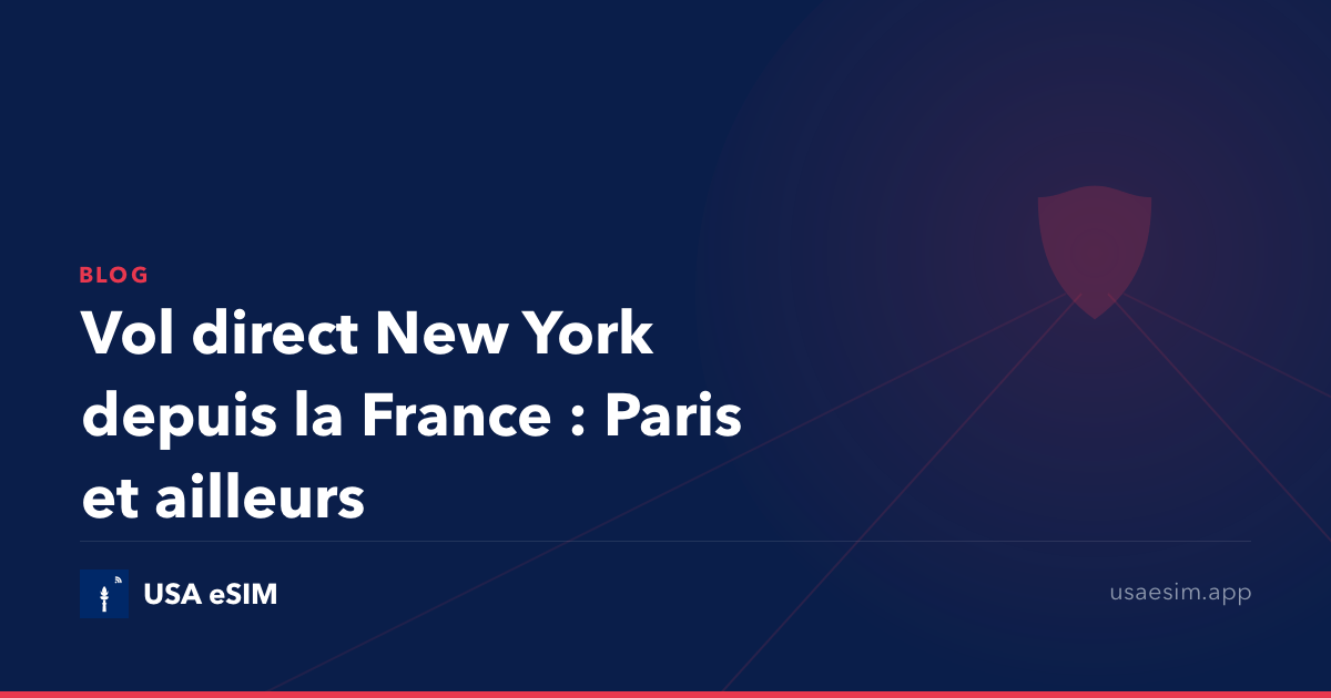Vol direct New York depuis la France : Paris et ailleurs