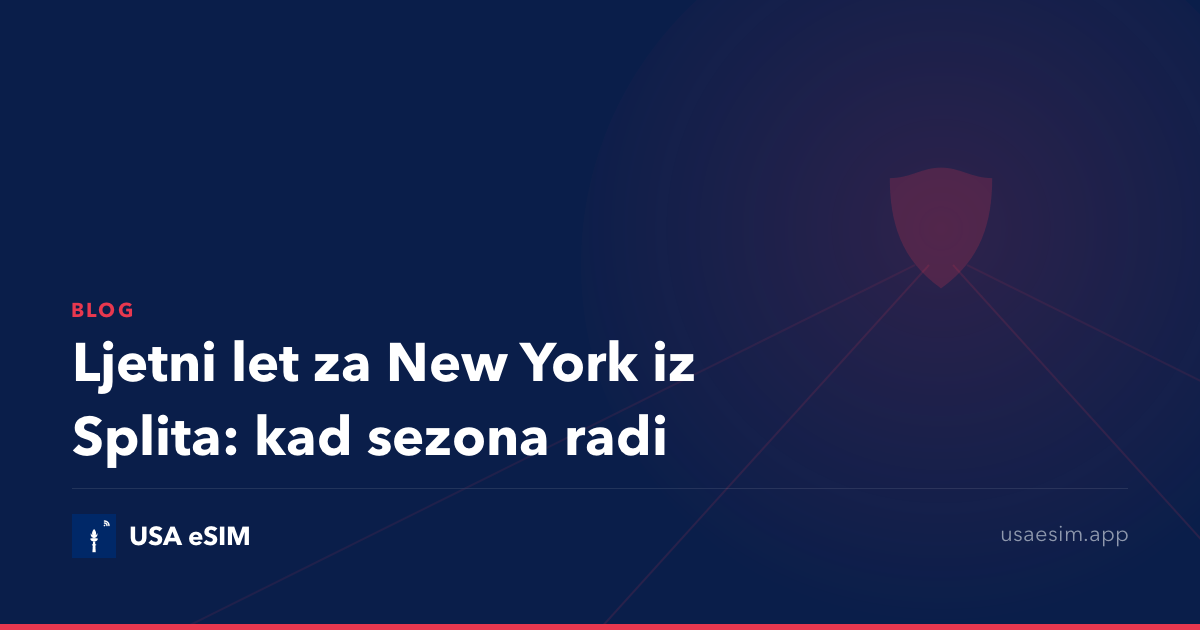 Ljetni let za New York iz Splita: kad sezona radi
