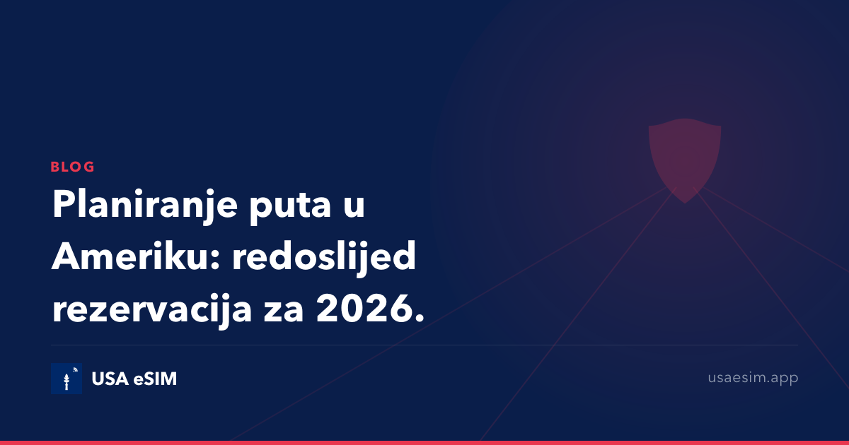 Planiranje puta u Ameriku: redoslijed rezervacija za 2026.