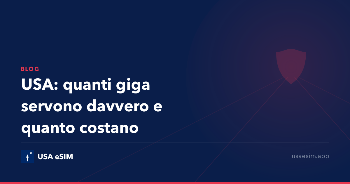 USA: quanti giga servono davvero e quanto costano