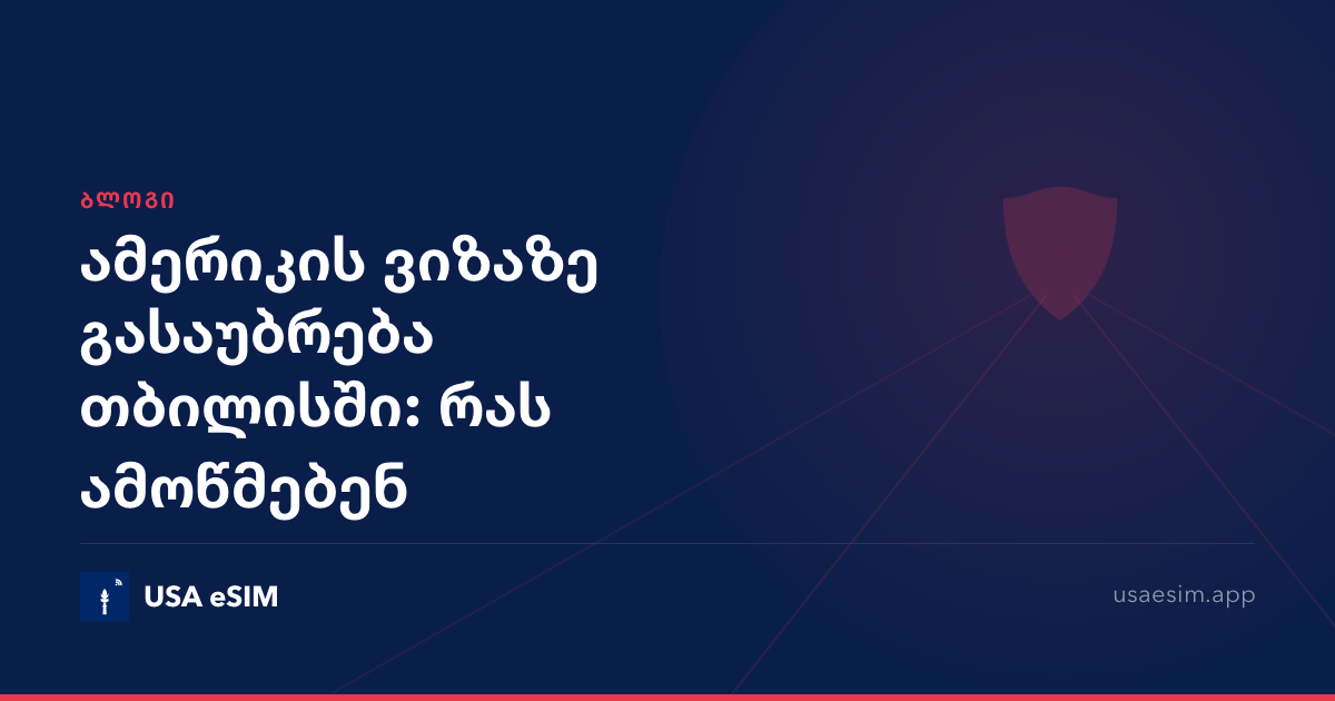 ამერიკის ვიზაზე გასაუბრება თბილისში: რას ამოწმებენ