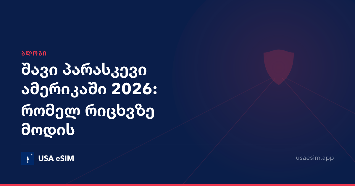 შავი პარასკევი ამერიკაში 2026: რომელ რიცხვზე მოდის