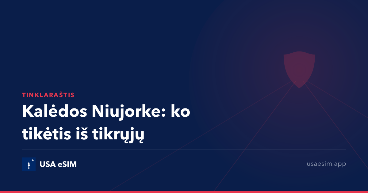 Kalėdos Niujorke: ko tikėtis iš tikrųjų