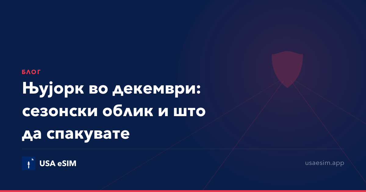 Њујорк во декември: сезонски облик и што да спакувате