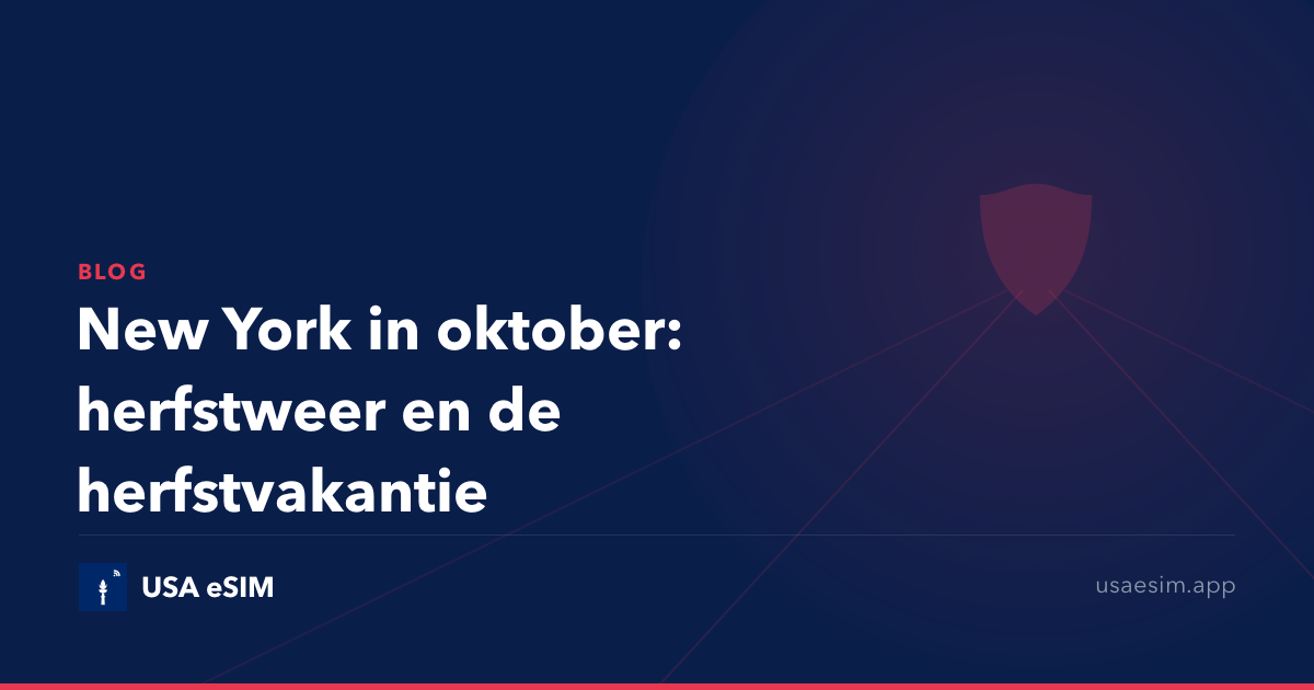 New York in oktober: herfstweer en de herfstvakantie