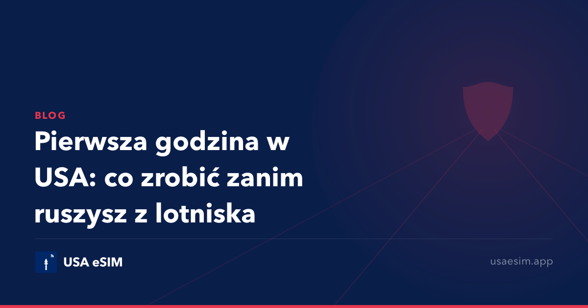 Pierwsza godzina w USA: co zrobić zanim ruszysz z lotniska