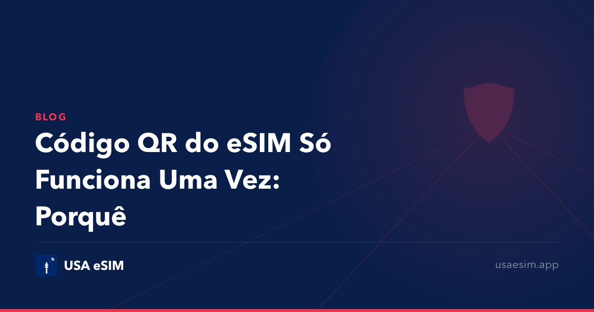 Código QR do eSIM Só Funciona Uma Vez: Porquê