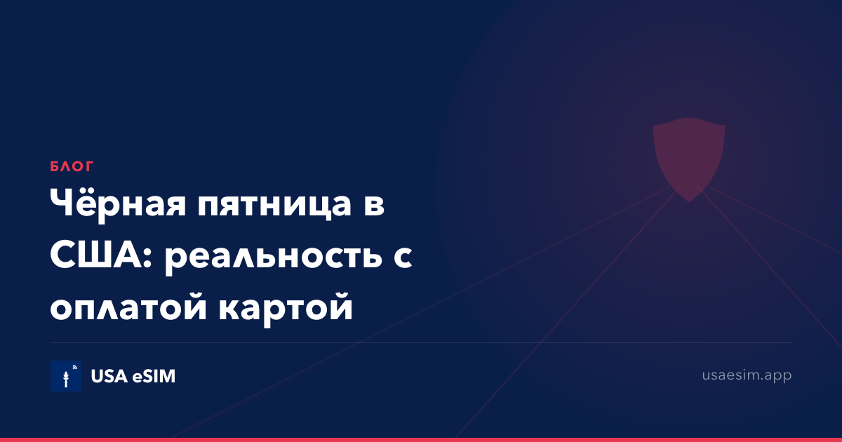 Чёрная пятница в США: реальность с оплатой картой