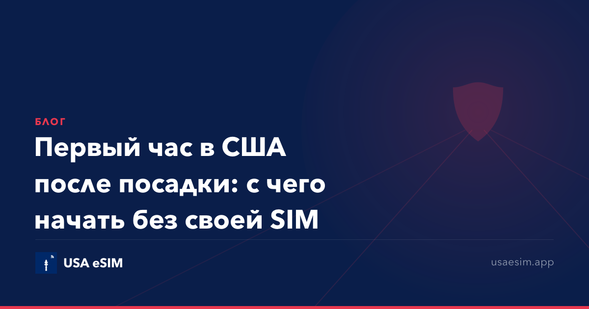 Первый час в США после посадки: с чего начать без своей SIM