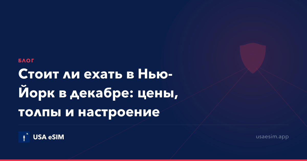 Стоит ли ехать в Нью-Йорк в декабре: цены, толпы и настроение