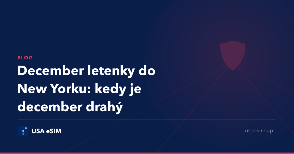 December letenky do New Yorku: kedy je december drahý