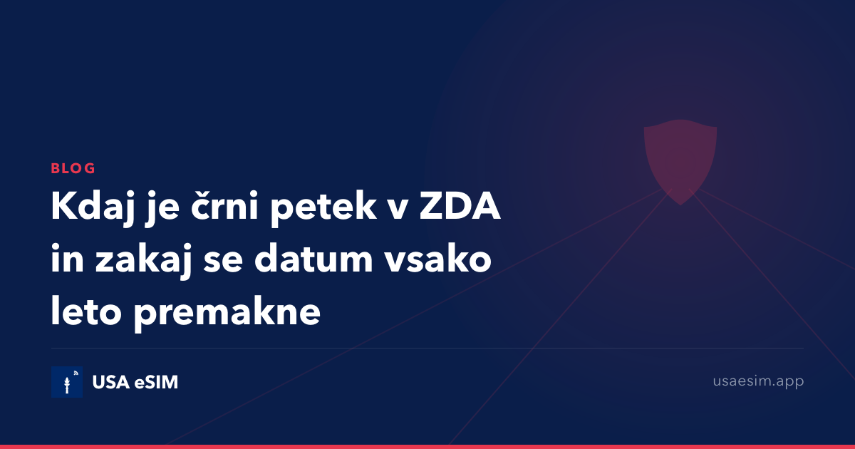 Kdaj je črni petek v ZDA in zakaj se datum vsako leto premakne