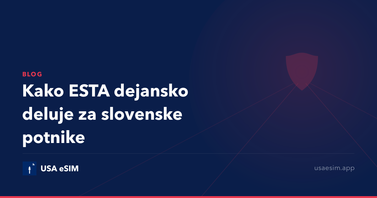 Kako ESTA dejansko deluje za slovenske potnike