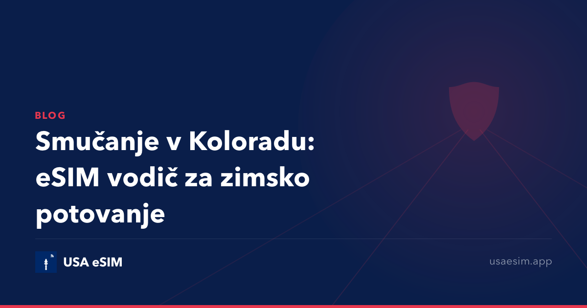 Smučanje v Koloradu: eSIM vodič za zimsko potovanje
