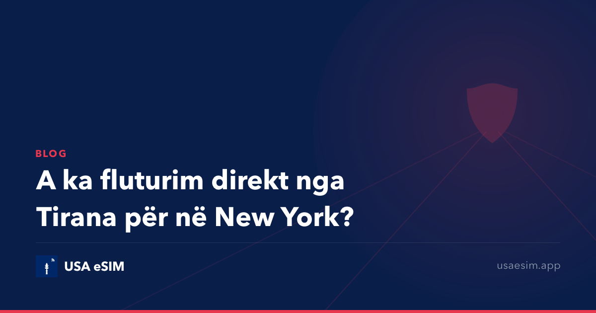 A ka fluturim direkt nga Tirana për në New York?