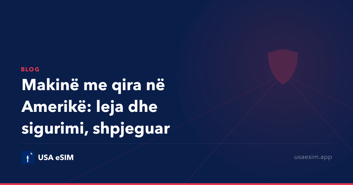 Makinë me qira në Amerikë: leja dhe sigurimi, shpjeguar