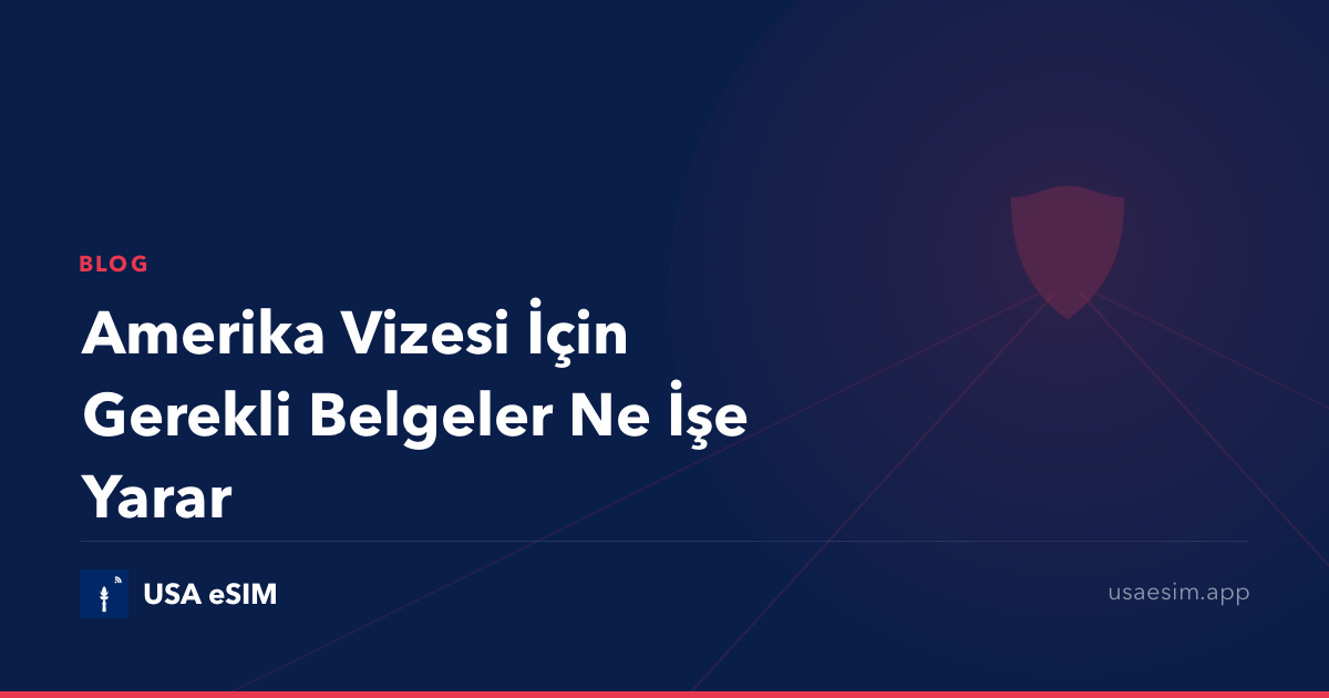 Amerika Vizesi İçin Gerekli Belgeler Ne İşe Yarar