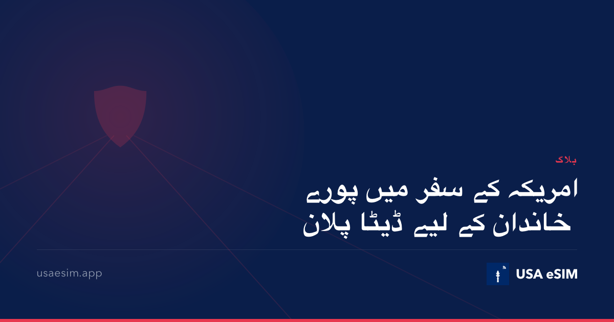 امریکہ کے سفر میں پورے خاندان کے لیے ڈیٹا پلان