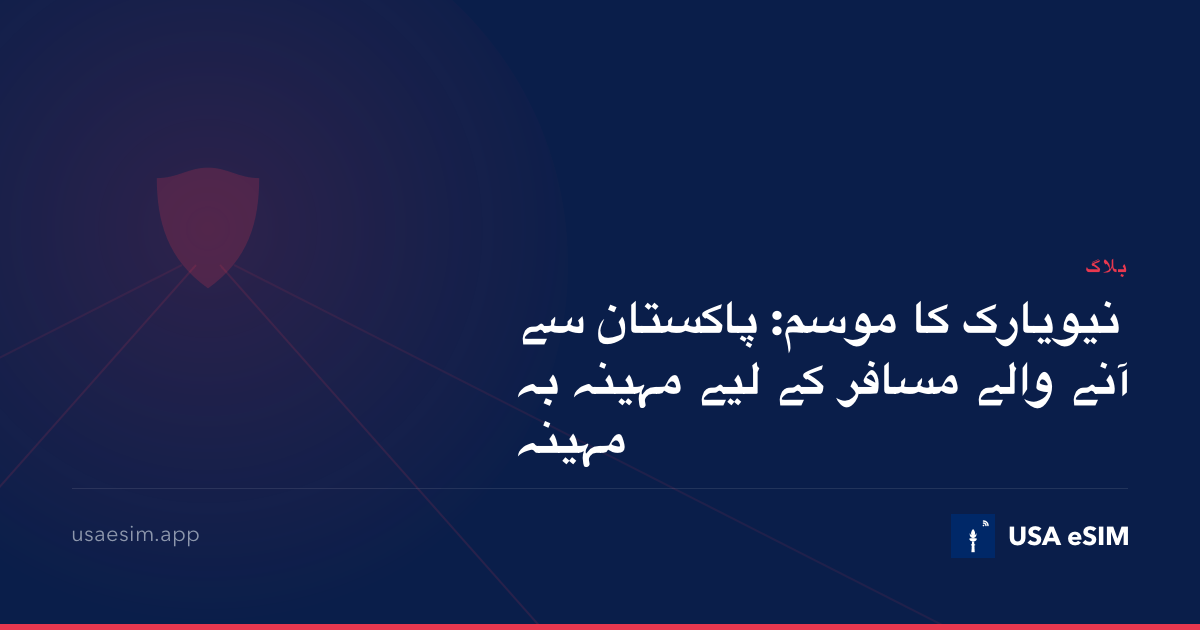 نیویارک کا موسم: پاکستان سے آنے والے مسافر کے لیے مہینہ بہ مہینہ