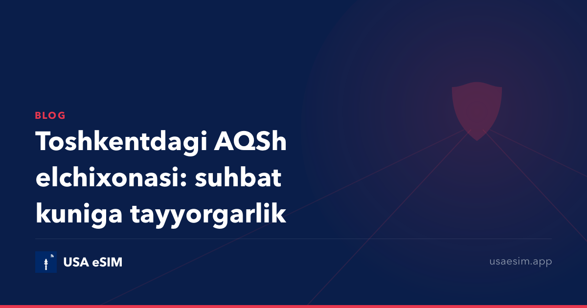 Toshkentdagi AQSh elchixonasi: suhbat kuniga tayyorgarlik