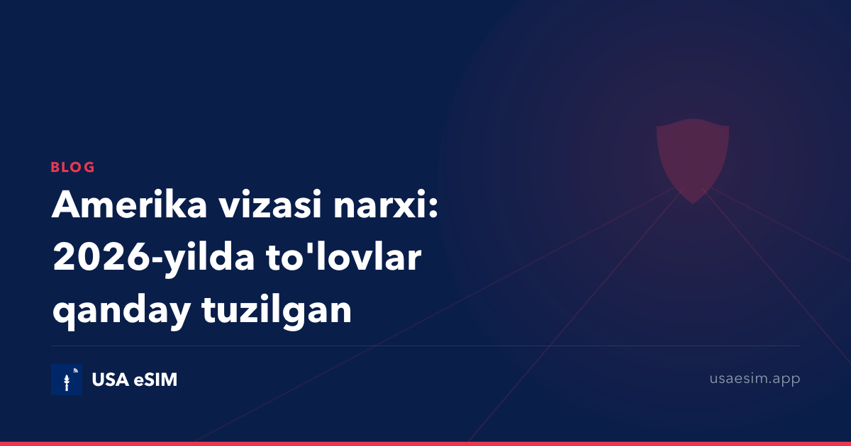 Amerika vizasi narxi: 2026-yilda to'lovlar qanday tuzilgan