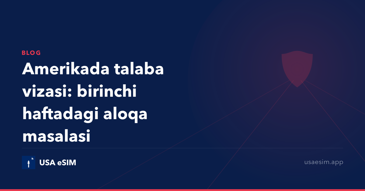 Amerikada talaba vizasi: birinchi haftadagi aloqa masalasi