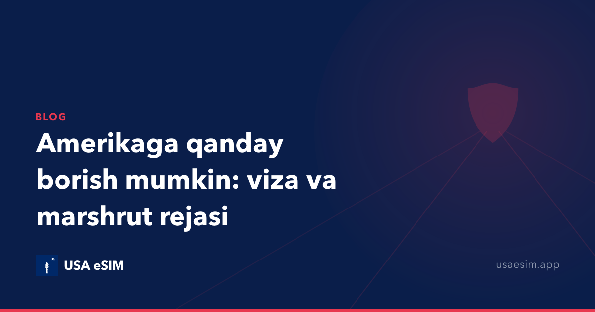 Amerikaga qanday borish mumkin: viza va marshrut rejasi