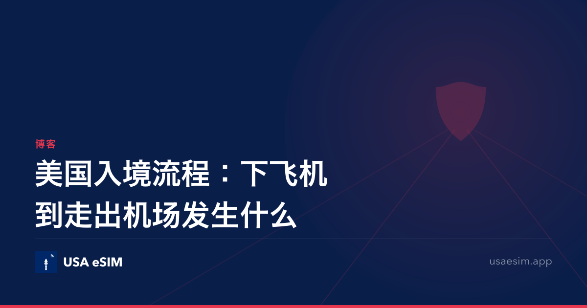美国入境流程：下飞机到走出机场发生什么